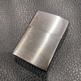 ジッポー(ZIPPO)の【ZIPPO】ブラッシュクローム 無地 シルバー シンプル ジッポライター(タバコグッズ)