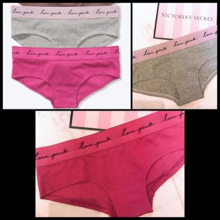 ヴィクトリアズシークレット(Victoria's Secret)のPINK♡コットンショーツ2枚セット♡#ビクトリアシークレット (ショーツ)