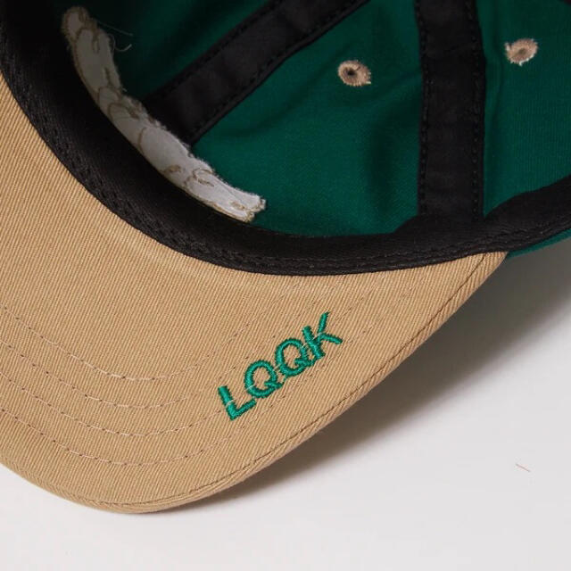 LQQK STUDIO SNEEZE LOGO HAT CAP GREEN-hybridautomotive.com