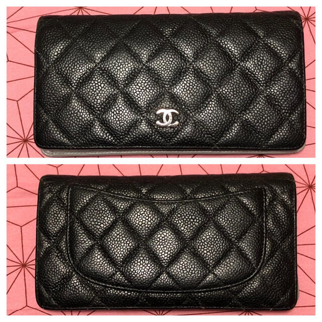 CHANEL(シャネル)のCHANEL　マトラッセ　キャビアスキン　二つ折り長財布 メンズのファッション小物(長財布)の商品写真