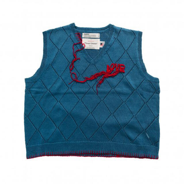 DAIRIKU LOVE Knit vest 21ss ブルー - 通販 - csa.sakura.ne.jp