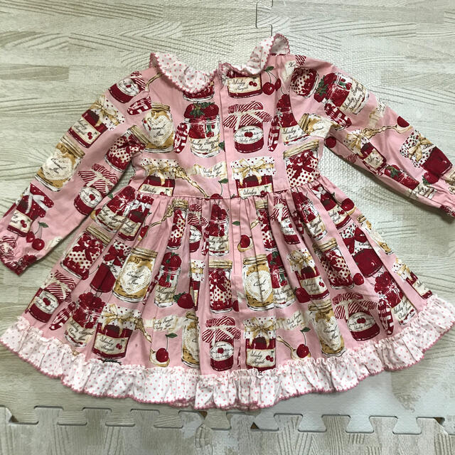 シャーリーテンプル♡ジャム瓶ワンピース、リボンカチュームセットキッズ服女の子用(90cm~)