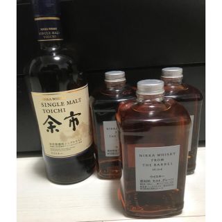 ニッカウイスキー(ニッカウヰスキー)の【送料無料】ニッカ 余市＆フロム・ザ・バレル 500ml 3本 NIKKA 新品(ウイスキー)