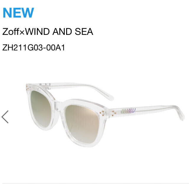 Zoff WIND AND SEA クリア サングラス