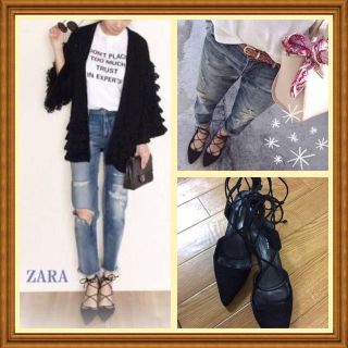 ザラ(ZARA)のZARAザラ完売レースアップシューズ(サンダル)