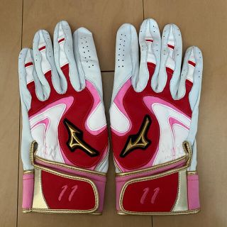 ミズノ(MIZUNO)のミズノプロ バッティンググローブ　菊池涼介モデル(その他)