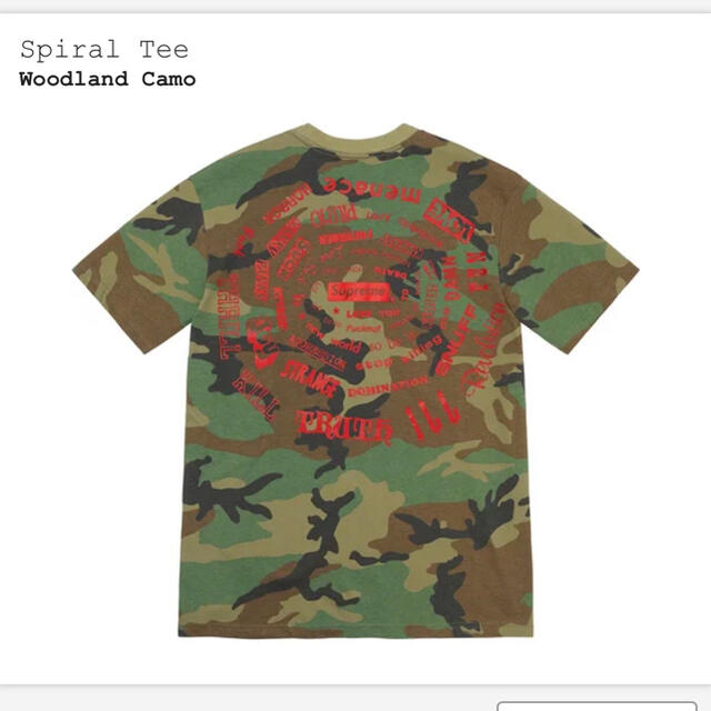 Supreme spiral tee 21ss シュプリーム　Tシャツ