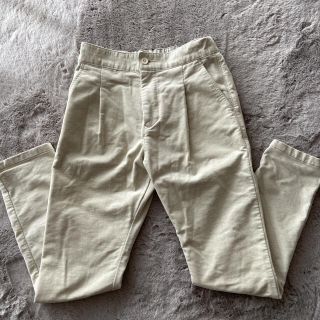 ジョンブル(JOHNBULL)のJOHNBULL シガレットパンツ　裏起毛　オフホワイト(カジュアルパンツ)