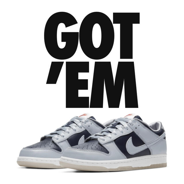 nike dunk low college navy 27㎝