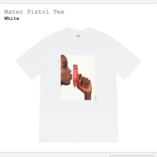 supreme Water Pistol Tee White 白M