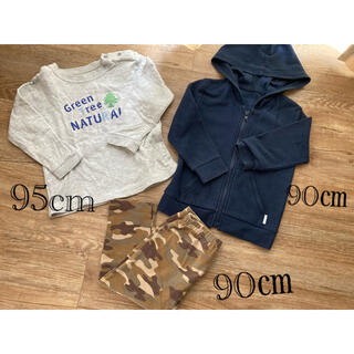 ユニクロ(UNIQLO)の90㎝　95㎝　男の子まとめ売り　ユニクロレギンス90㎝(Tシャツ/カットソー)