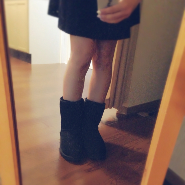 UGG(アグ)のUGG♡黒 ムートンブーツ レディースの靴/シューズ(ブーツ)の商品写真