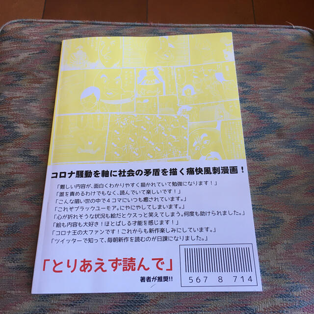 コロナは概念　片岡ジョージ 作 エンタメ/ホビーの漫画(4コマ漫画)の商品写真