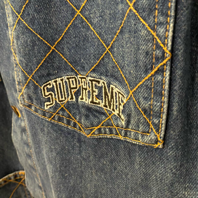 Supreme(シュプリーム)の【未使用】【supreme】【正規】【デニムジャケット】キルティング L タグ付 メンズのジャケット/アウター(Gジャン/デニムジャケット)の商品写真