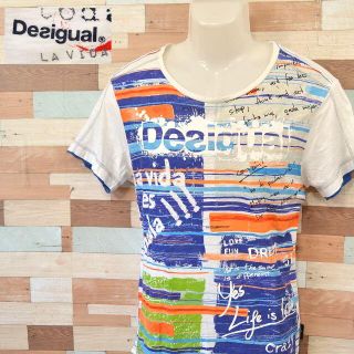 デシグアル(DESIGUAL)の【Desigual】 美品 デシグアル 半袖デザインTシャツ サイズM(Tシャツ/カットソー(半袖/袖なし))