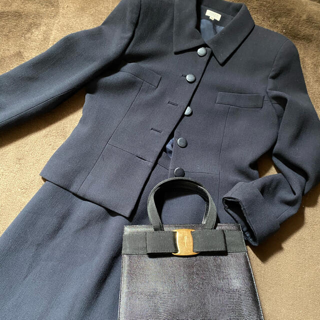 激安 スーツ サクセス フォーマル フォクシー - FOXEY 美品 濃紺 卒業