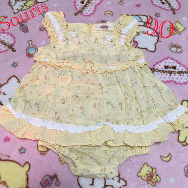 Souris(スーリー)の⑥スーリー　セットアップ　黄色 キッズ/ベビー/マタニティのキッズ服女の子用(90cm~)(その他)の商品写真