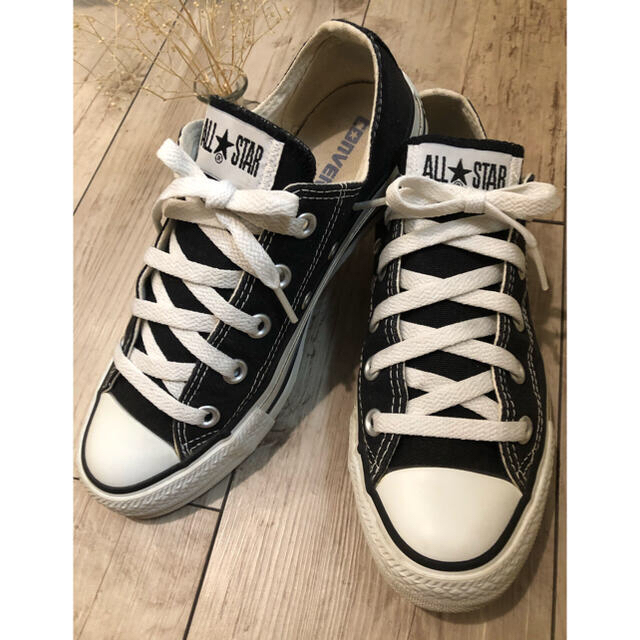 《値下げ》コンバース  converse ローカット　黒　23