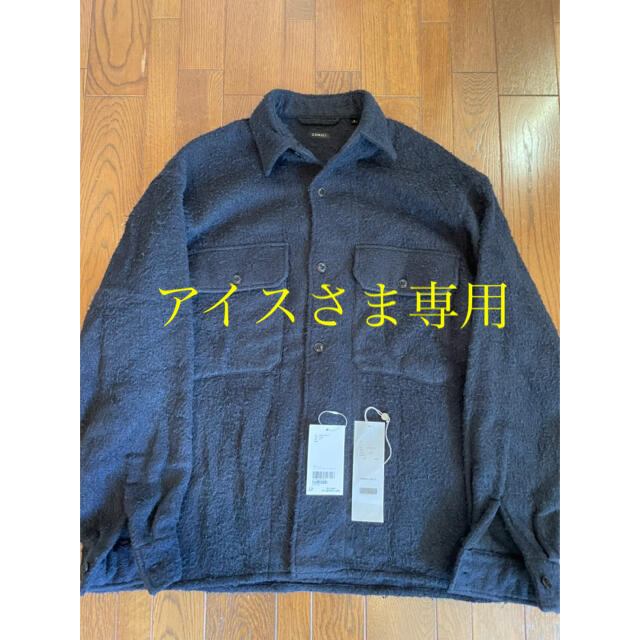 新品　ビオトープ別注 COMOLI コモリ シルクフリースcpoシャツ　サイズ2シャツ