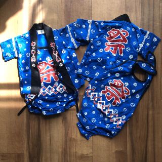 ベベ(BeBe)のくままさま専用　　70サイズ＊法被＊双子(甚平/浴衣)