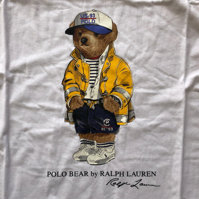 Ralph Lauren(ラルフローレン)の大人OK ラルフローレン　キッズ　Tシャツ　ポロベア  白　170 レディースのトップス(Tシャツ(半袖/袖なし))の商品写真