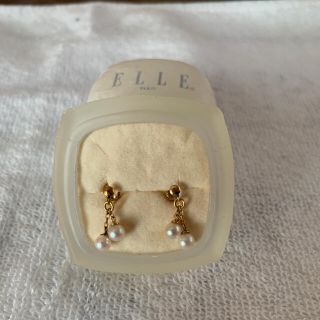 エル(ELLE)のELLE18k真珠ピアス(ピアス)