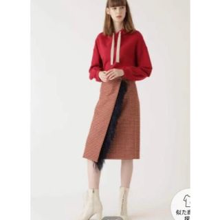 ジルスチュアート(JILLSTUART)の【タグ付き新品】ジルスチュアート　チェックスカート(ひざ丈スカート)