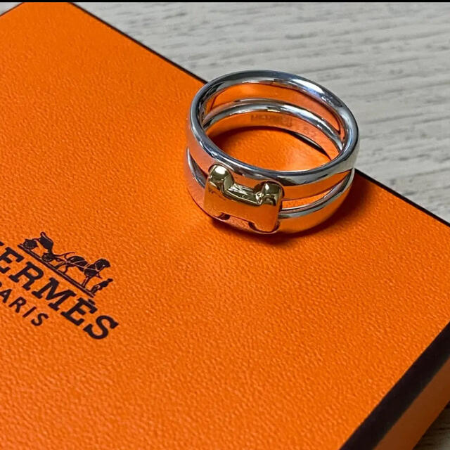 Hermes(エルメス)の新品仕上げ エルメス オランプ リング 指輪 コンビ メンズのアクセサリー(リング(指輪))の商品写真