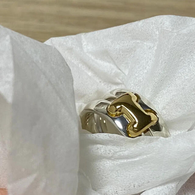 通常 1本タイプ 新品仕上げ エルメス オランプ リング 指輪 コンビ