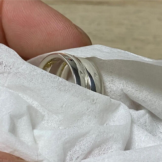 Hermes(エルメス)の新品仕上げ エルメス オランプ リング 指輪 コンビ メンズのアクセサリー(リング(指輪))の商品写真
