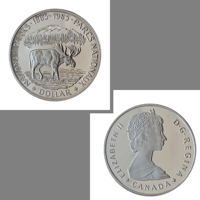 カナダ 銀貨 1ドル 国立公園100年 1枚の通販 by しろくま|ラクマ