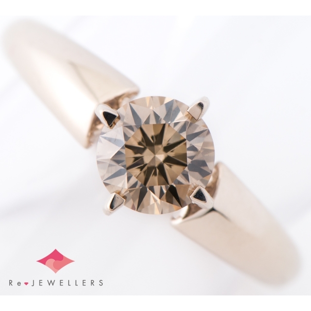 カシケイ ソリティア ブラウン  ダイヤモンド 0.77 リング・指輪 レディースのアクセサリー(リング(指輪))の商品写真