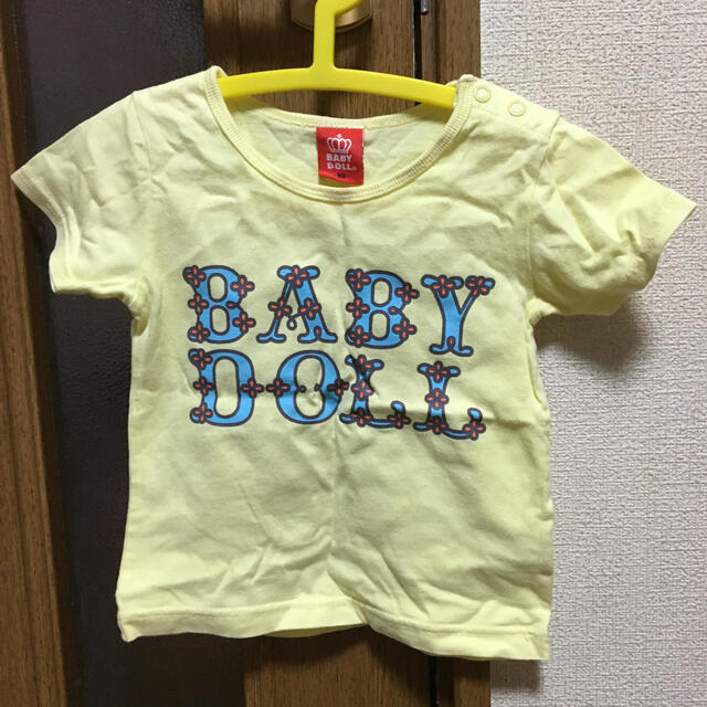 BABYDOLL(ベビードール)のベビードール　Tシャツ　90 黄色 キッズ/ベビー/マタニティのキッズ服女の子用(90cm~)(Tシャツ/カットソー)の商品写真