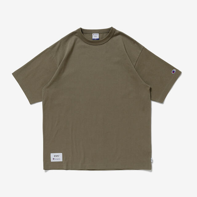 OD M WTAPS Champion ACADEMY SS Tシャツ カーキ