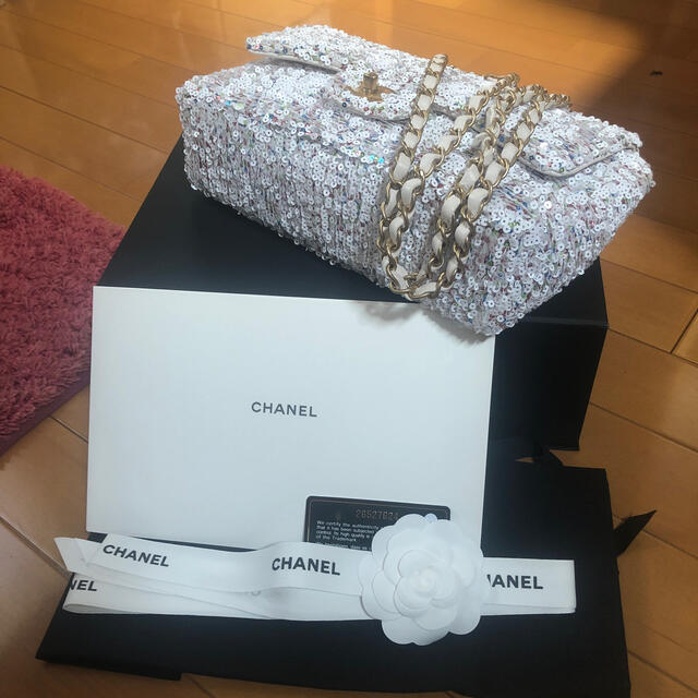 CHANELマトラッセ　スパンコールショルダーバック