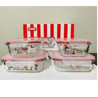 パイレックス(Pyrex)のpyrex パイレックス　スヌーピー　耐熱ガラス容器(容器)