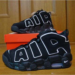 ナイキ(NIKE)のnike AIR MORE UPTEMPO エア モア アップテンポ　Black(スニーカー)