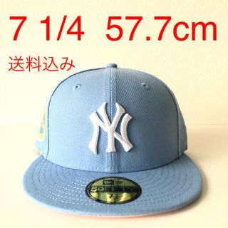 ニューエラー(NEW ERA)のNew Era ツバ裏ピンク 1/4 Cap ニューエラ ヤンキース キャップ(キャップ)