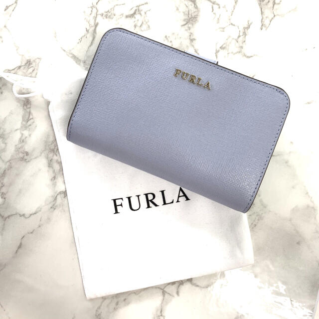 FURLA フルラ 二つ折 財布 ヴァイオレット ブルーグレー系ヴァイオレットサイズ