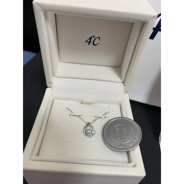 4℃(ヨンドシー)の【4°C】ホワイトゴールドネックレス K10 レディースのアクセサリー(ネックレス)の商品写真