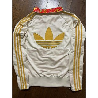 アディダス(adidas)のadidas アディダス　ジャージ　白×黄　M(ジャージ)