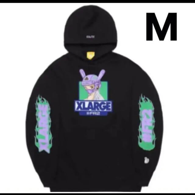 XLARGE(エクストララージ)のXLARGE  エクストララージ　FR2 Hoodie 黒　M パーカー メンズのトップス(パーカー)の商品写真