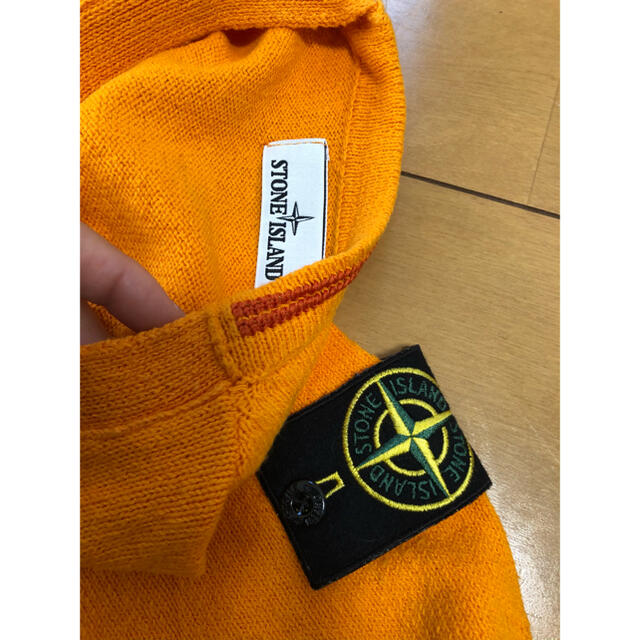 stone island コットンニット オレンジ Ｍ