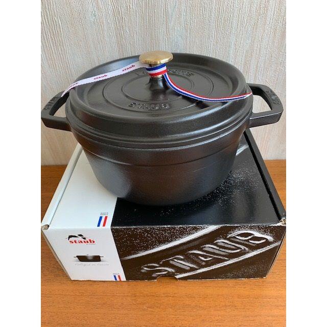 271】ストウブ STAUB ピコ ココット ラウンド 22cm ブラック | www