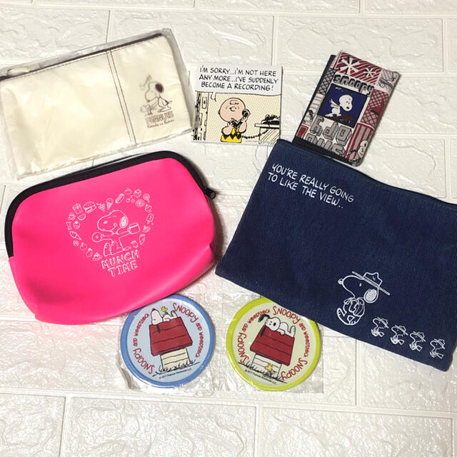 SNOOPY(スヌーピー)のスヌーピー8点セット エンタメ/ホビーのおもちゃ/ぬいぐるみ(キャラクターグッズ)の商品写真