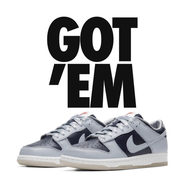 NIKE ダンクLOW College Navy 27cm