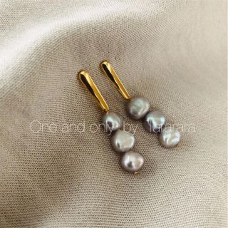 アメリヴィンテージ(Ameri VINTAGE)の●handmade Perlpierce lg●(ピアス)