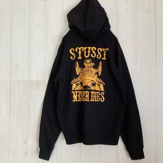 ステューシー(STUSSY)のSTUSSY ステューシー ジップパーカー バックプリント デカロゴ(パーカー)