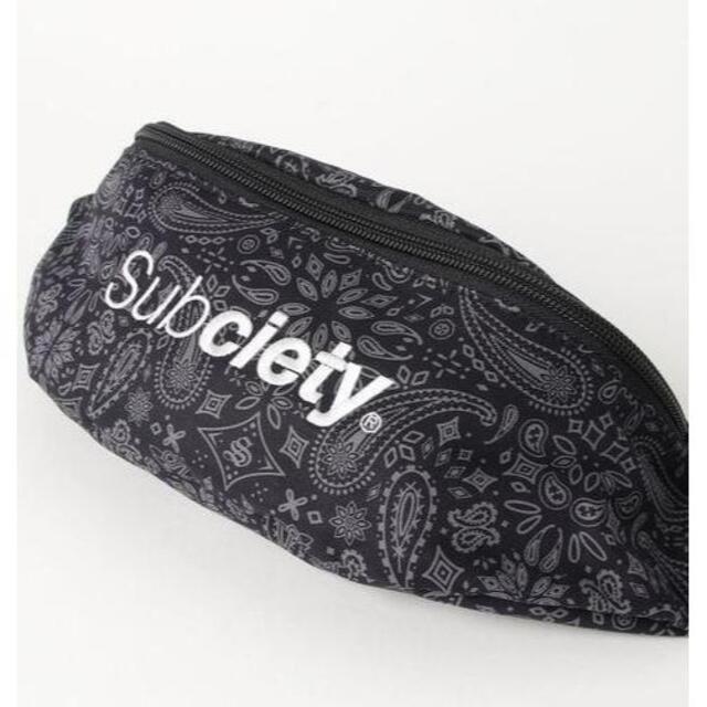 Subciety(サブサエティ)の新品 定価7700円 Subciety PAISLEY WAIST BAG メンズのバッグ(ウエストポーチ)の商品写真