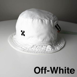 オフホワイト(OFF-WHITE)の専用 新品 OFF-WHITE BUCKET HAT/BLACK FUCHSIA(ハット)